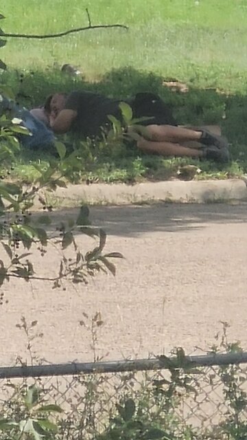 A Woman Passed Out, A Predator 3 Feet Away