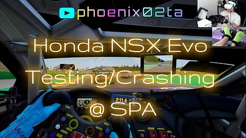 ACC Honda NSX Evo testing comp at Spa in VR1