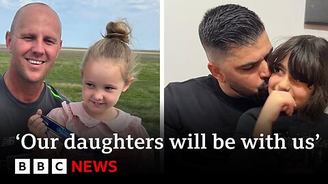 'Our daughters will be with us,' say dads of Southport victims running London Marathon | BBC News