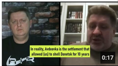 "Konstantin Bondarenko Explains Strategic Importance of Avdeevka in Ukrainian Politics"