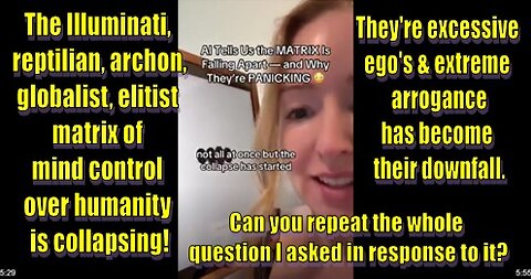 AI explains how the Matrix is falling apart