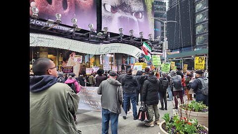 Palestine Gaza Protest New York Manhattan America USA Palestinian Israel Jerusalem