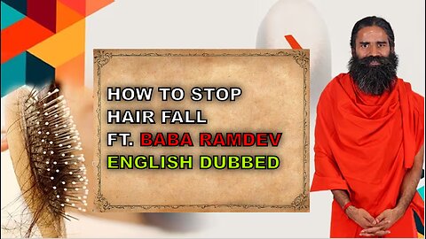 How to stop hair fall ft. baba ramdev (ENGLISH DUBBED)