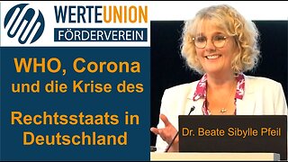 " 5 JAHRE CORONA UND WAS NOCH KOMMT : 'WISSENSCHAFT', (UN-)RECHT UND WIDERSTAND " - Dr. Beate Pfeil
