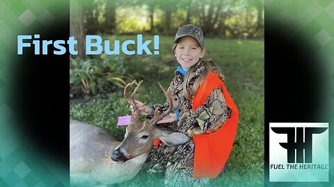 2023 Michigan youth hunt. Lila's first buck hits the dirt! #deerhunting #hunting #fueltheheritage