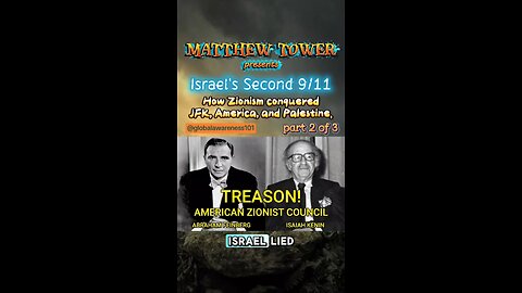 How Zionism conquered JFK, America, and Palestine. Part 2 of 3