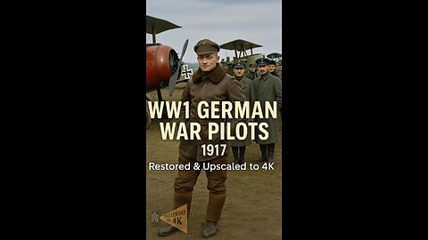 Sky Kings of WW1: Rare German Pilot Archives Restored & Upscaled! 🛩️👑