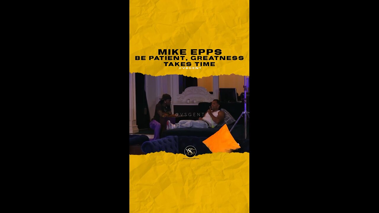 @therealmikeepps Be patient, greatness takes time