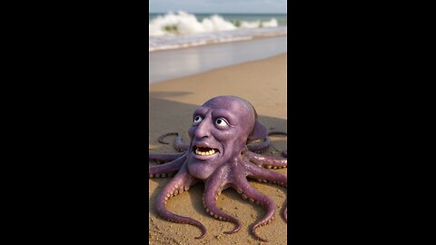 SHOCKING AI VIDEO: Octopus Crushed By A Foot!