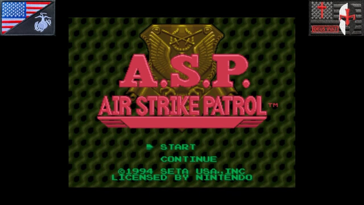 A.S.P.: Air Strike Patrol (SNES - Attract Mode) [NA Version of "デザートファイター 砂の嵐作戦"]