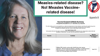 Measles-related disease? No! Measles Vaccine-related disease!