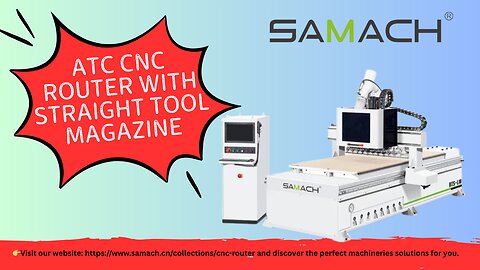 ATC CNC Router with Straight Tool Magazine