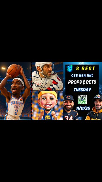 8 TOP NBA PROPS | COLLEGE BASKETBALL PICKS | NHL PICKS | PRIZEPICKS TODAY | TUESDAY 11/11/25