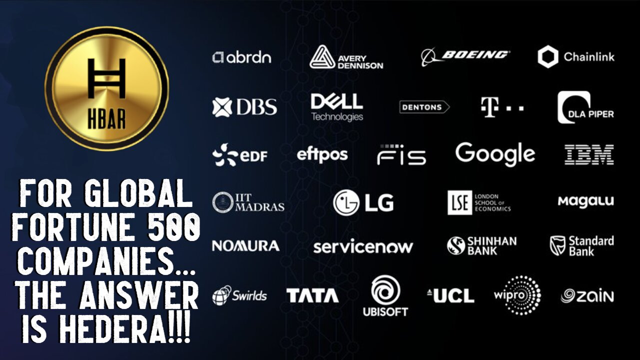 For Global Fortune 500 Companies... The Answer Is HEDERA!!!