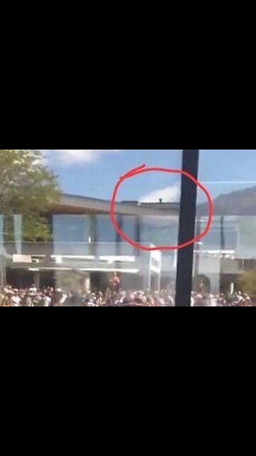 Charlie Kirk's Assassin seen running across the roof top in this video