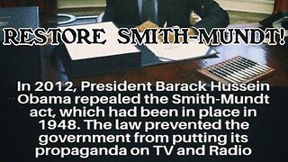 Restore Smith Mundt!