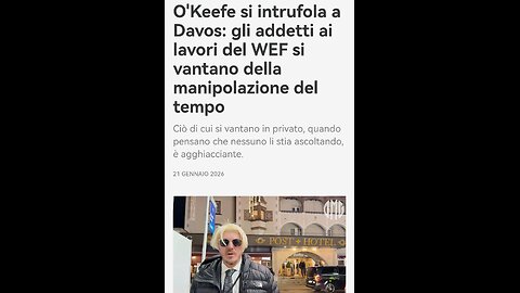 GEOINGEGNERIA GESTITA DA BLACKROCK: NEL COVO DEL WEF SONO STATE CARPITE INFORMAZIONI RISERVATE (20/1/2026)