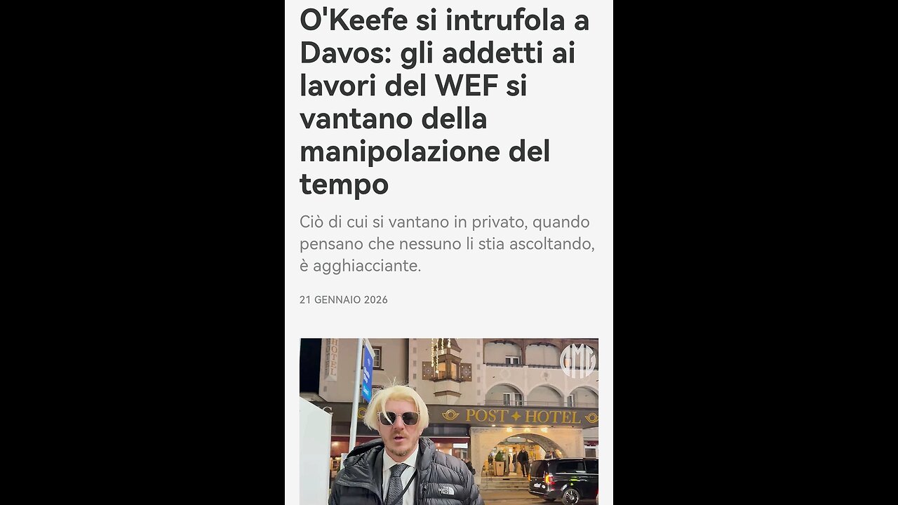 GEOINGEGNERIA GESTITA DA BLACKROCK: NEL COVO DEL WEF SONO STATE CARPITE INFORMAZIONI RISERVATE (20/1/2026)