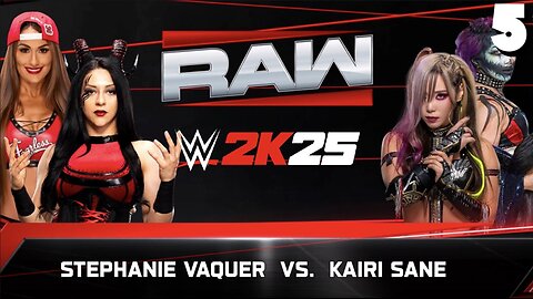 WWE 2K25 Raw September 8th 2025 - Match 5: Devils Kiss!