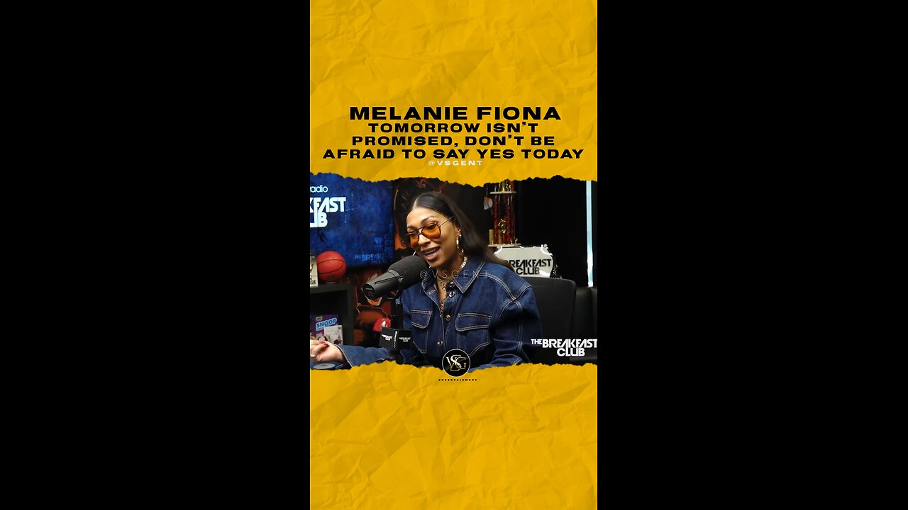 @melaniefiona Tomorrow isn’t promised, don’t be afraid to say yes today