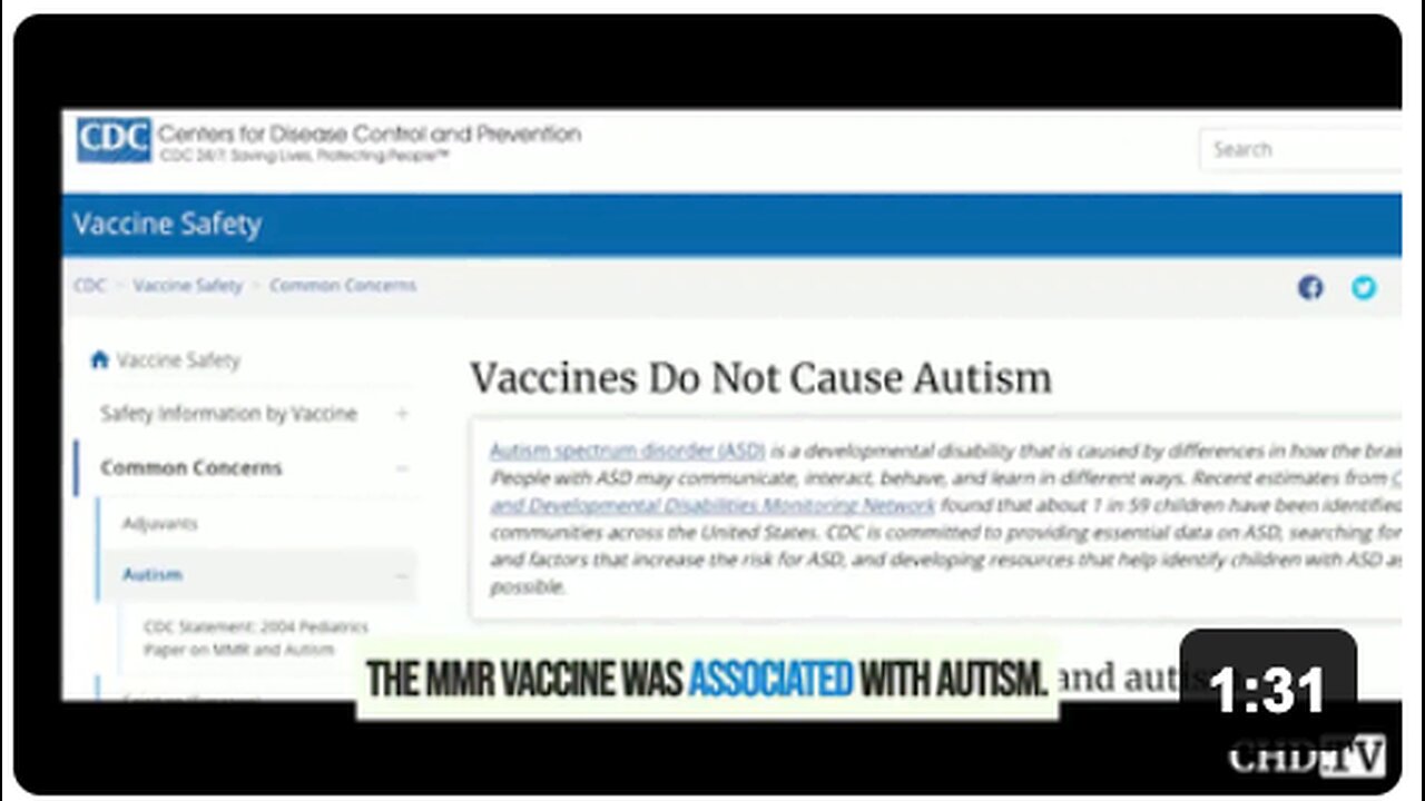 CDC's Dr. William Thompson openly admitted that the CDC had lied and covered up the fact that the MMR vaccine was associated with autism