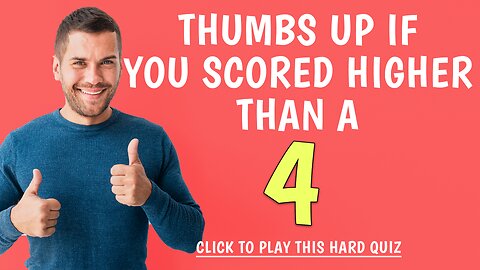 Unbeatable HARD Knowledge Quiz