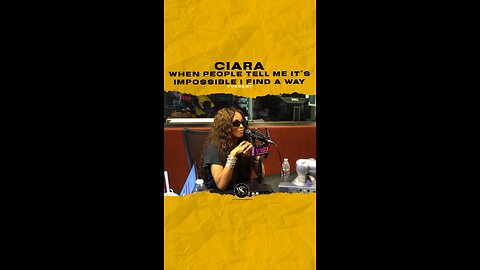 @ciara When people tell me it’s impossible I find a way. #ciara 🎥 @bigtiggermorningshow