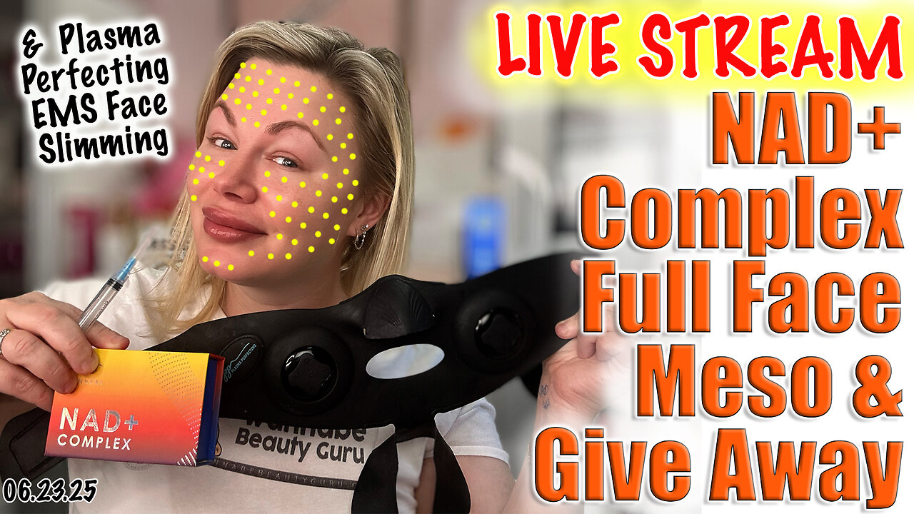 Live NAD+ Complex Full Face Meso, EMS Face Slimming and Give Away! AceCosm and code Jessica10 Saves