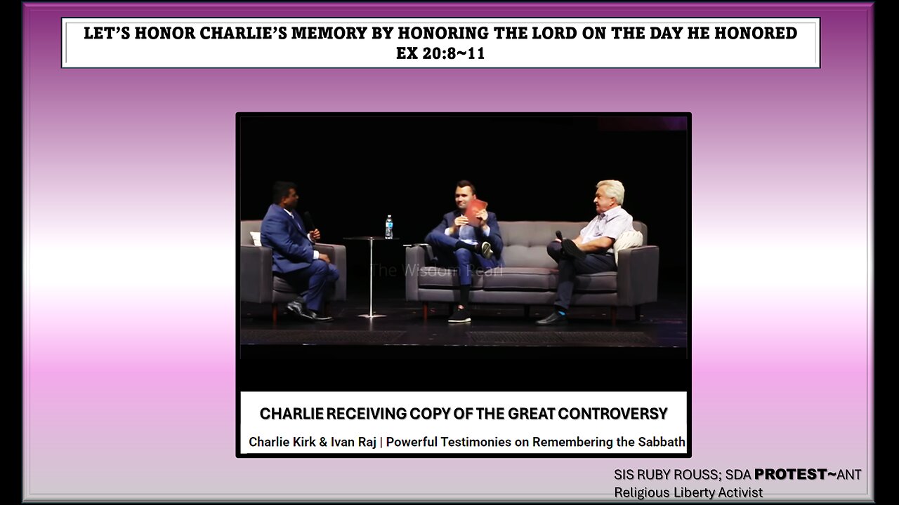 CHARLIE KIRK'S FINAL MESSAGE ON THE SABBATH