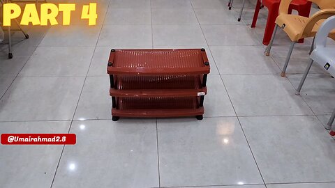 Boss 3 Step Plastic Show Rack | Brown Color | Latest Design