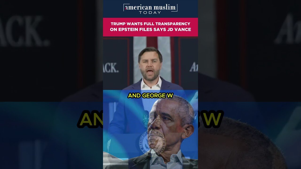 Trump wants full transparency on Epstein files says JD Vance.