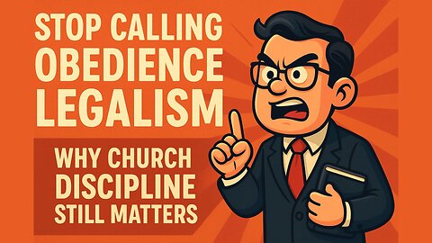 Stop Calling Obedience Legalism: Why Church Discipline Still Matters