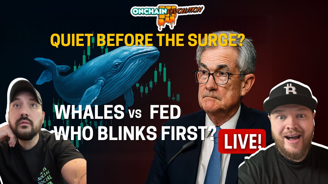 Quiet Before the Surge? Whales vs Fed – Who Blinks First? | LIVE!