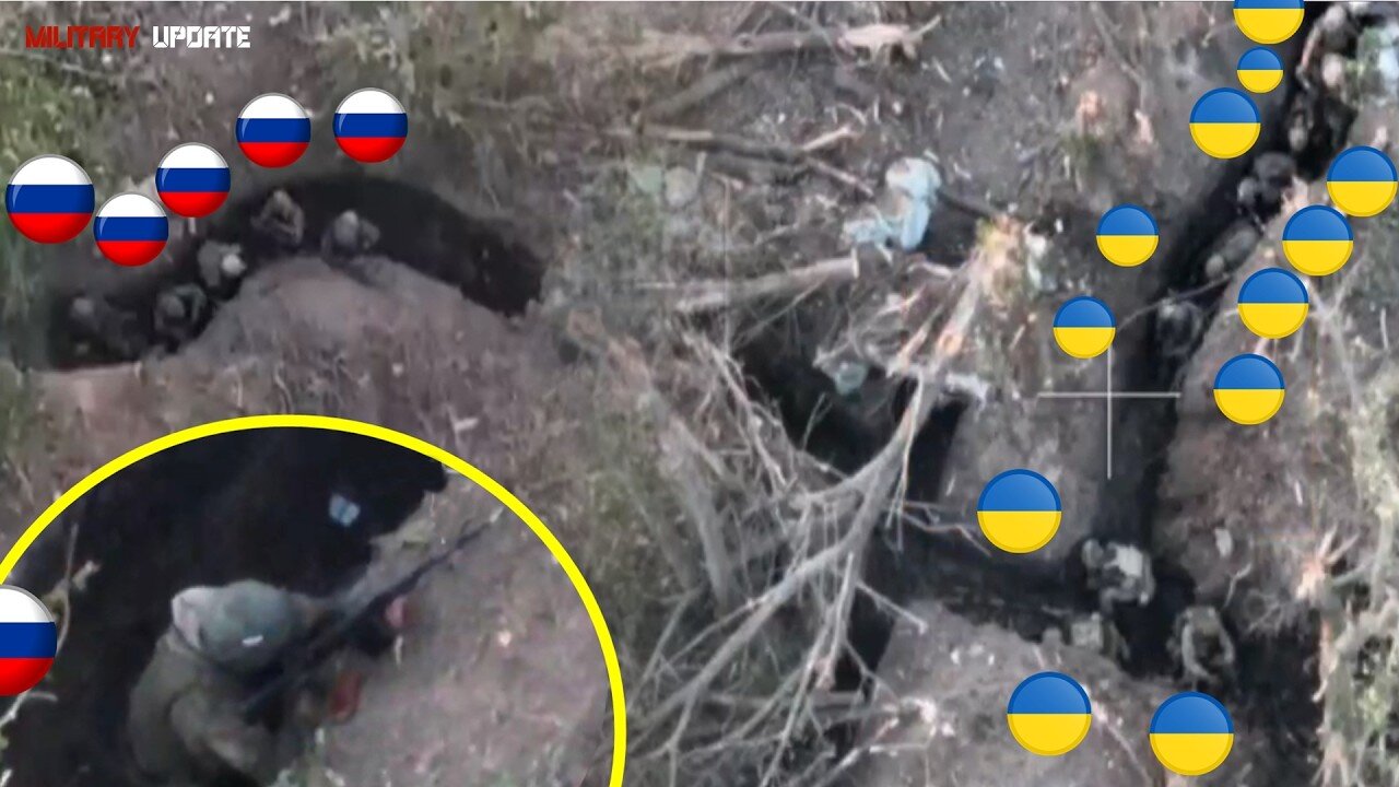 Close-Range Chaos: 5 vs 12 Clash Caught on Drone 🎥 Brutal Frontline Encounter