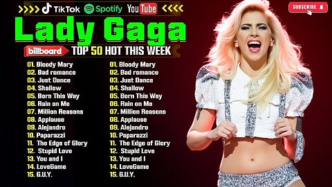 Lady Gaga Songs Playlist 2025 | Lady Gaga Mix Songs 2025