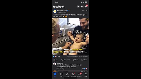 Vaccinating a baby