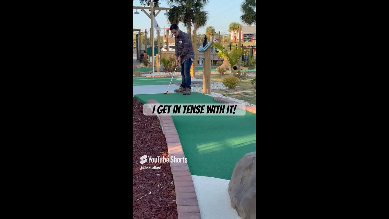 Trying to do some mini golf