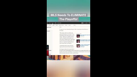 MLS Needs to ELIMINATE The Playoffs!