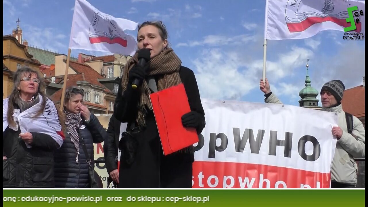 NAUCZYCIELE dla Wolności - Dorota RODZIEWICZ & Zdzisława PIASECKA na Marszu STOP Nop, W-wa, 5.4.2025
