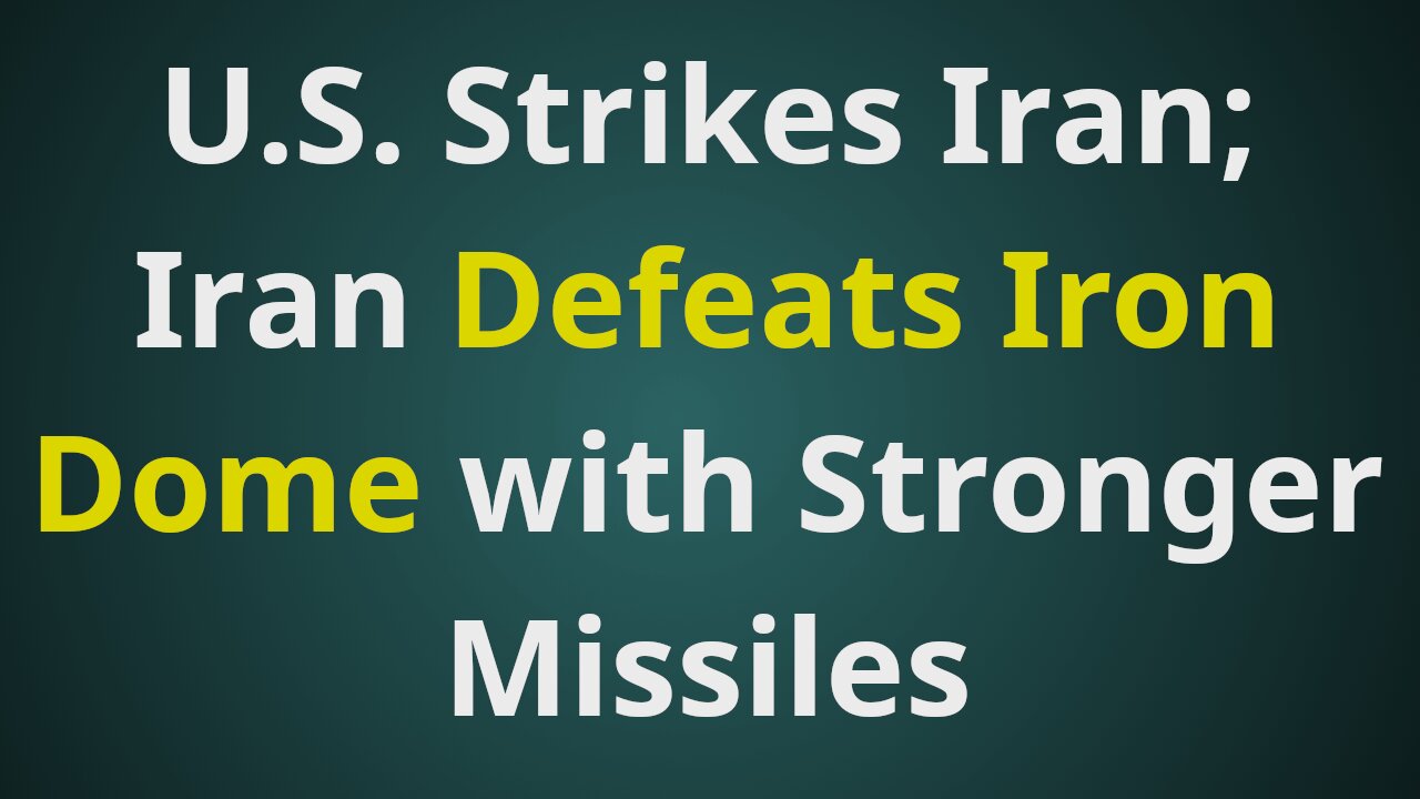 Iran Retaliates for U.S. Strike with More Powerful Missiles