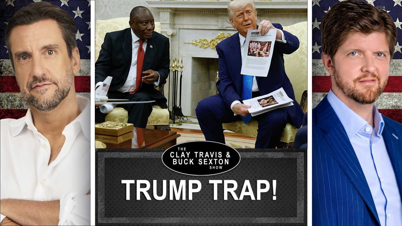 Trump Confronts South African President with White Genocide Video in Oval Office | Clay and Buck