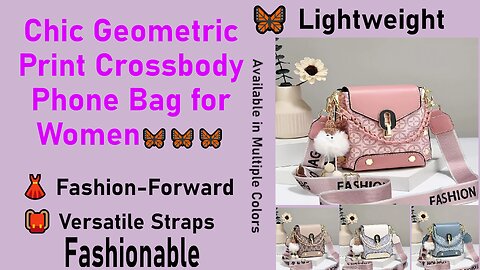 Customer review about this Chic Geometric Print Crossbody Phone Bag for Women