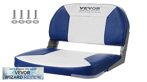 VEVOR Boat Seat 18.9" Low Back Boat Seat Folding Boat Chair Review