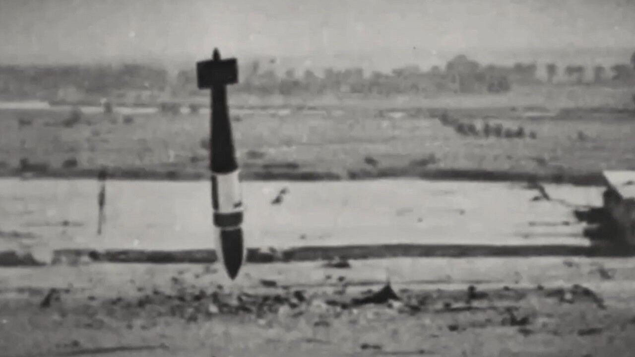 US "Amazon" variant of the "Grand Slam" earthquake bomb during post-war trials