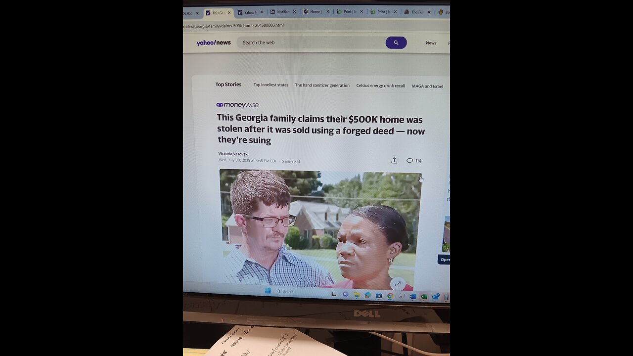 Real News with Lucretia Hughes updates on save our home, where they R stealing people homes this way