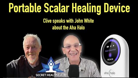 New Portable Scalar Healing Device - The Aha Halo introduced by John White
