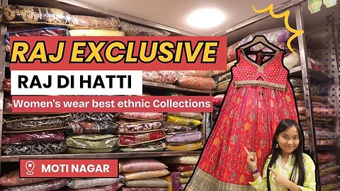 Raj Exclusive Moti Nagar-Ethnic Lehenga Haul, Saree Shopping Delhi, Affordable Bridal & Party Wear ✨