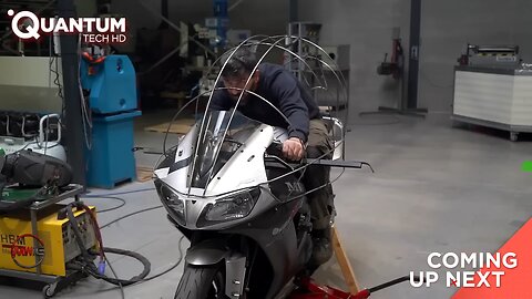 Man Build Anti Rain Motorcycle