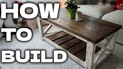 How to Build a Farm style coffee table