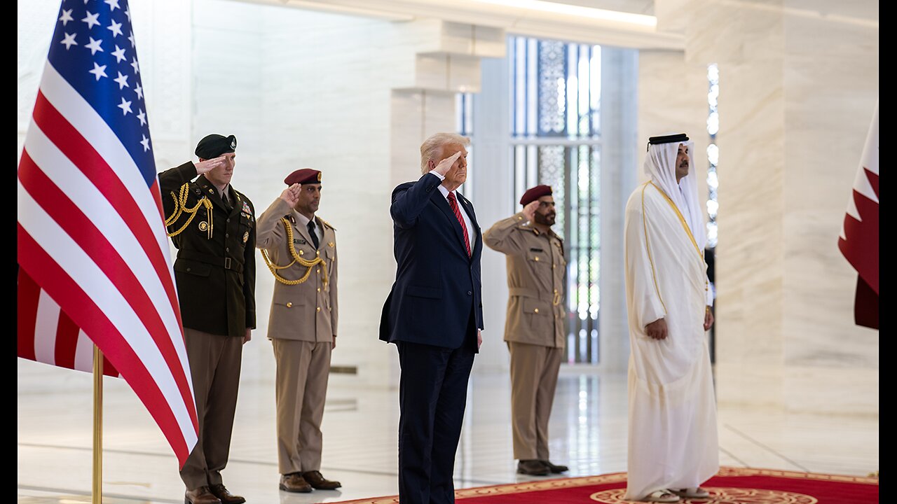 President Trump Arrives Amiri Diwan, May 14, 2025
